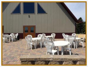 The Large Patio Expands Your Space, Pedretti's Party Barn, Viroqua