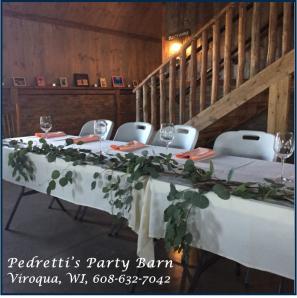 Wedding Reception - Pedretti's Party Barn, Viroqua