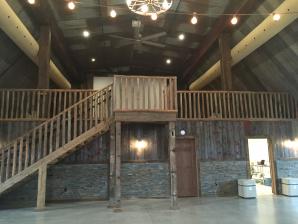 Stairway, Loft, Large Projection Screen - Pedretti's Party Barn, Viroqua