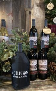 VV Christmas Merch with wine in Barn_E7569